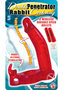 Double Penetrator Rabbit Vibrating Cock Ring - Red
