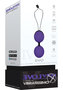 Vibratissimo Duo Silicone Rechargeable Bluetooth Remote Balls Purple
