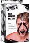 Strict Head Harness With Ball Gag 1.5in - Black