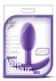 Luxe Wearable Vibra Slim Plug Silicone Butt Plug - Small - Purple